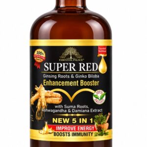 Essential Palace SUPER RED Ginsing Roots & Ginko Biloba Enhancement Booster (New 5 in 1)