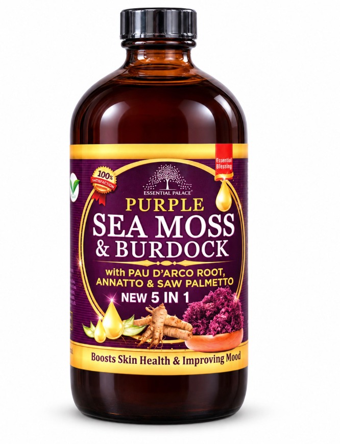 Essential Palace Purple Sea Moss & Burdock (New 5 in 1)